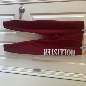 Maroon Hollister Joggers
